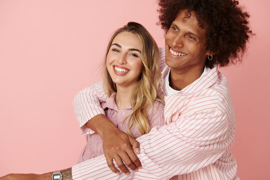 Fashion Duo hugging 