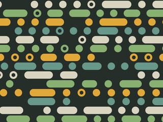 Minimal Dot Dash Pattern Modern Textile Background © iushakovsky