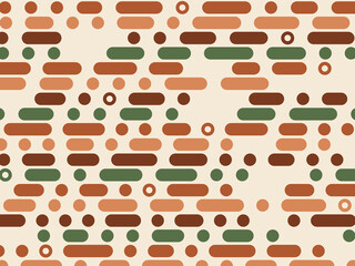 Dot Dash Rows Pattern Minimal Abstract Background © iushakovsky