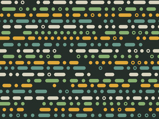 Rhythmic Dots and Dashes Pattern Simple Background © iushakovsky
