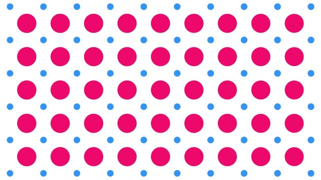 Flat Pattern Red and Blue Circles
