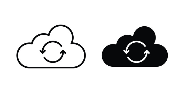 Cloud sync icon