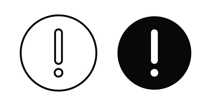 Exclamation button icon