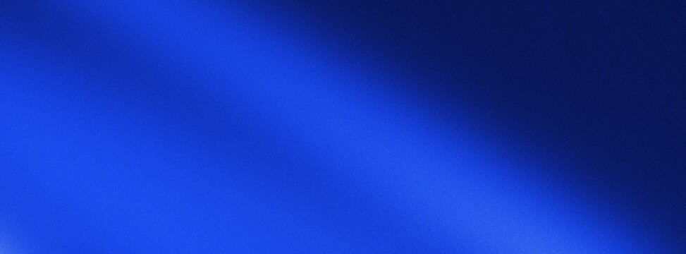 Abstract grain background with blue spectrum light leak on dark texture and noise with vibrant gradient colors. indigo film overlay.