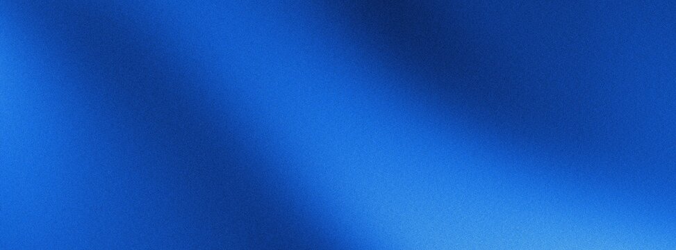 Blue gradient background with grainy texture and soft lighting effects creating dynamic waves of sapphire light for modern digital aesthetic design.