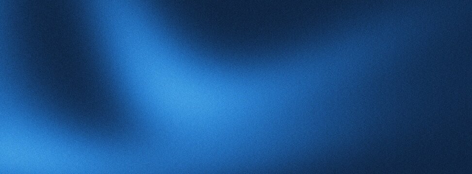 Deep blue grainy gradient background with wavy light patterns and professional noise texture suitable for technology themes and corporate presentation.