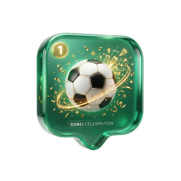 Black Friday pre-launch soccer ball goal celebration with confetti