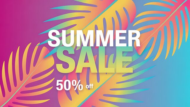 summer sale poster
