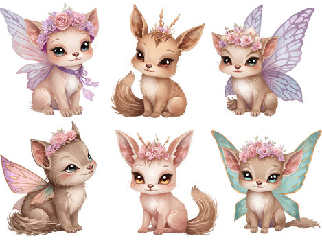 Magic garden fairy animal 