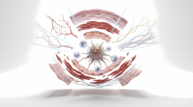 Abstract Representation of Infection and Biological Warfare
