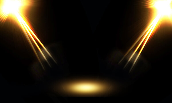 Stage Spotlight Effect with Copy Space A Dramatic Illumination Scenario for Performances and Presentations