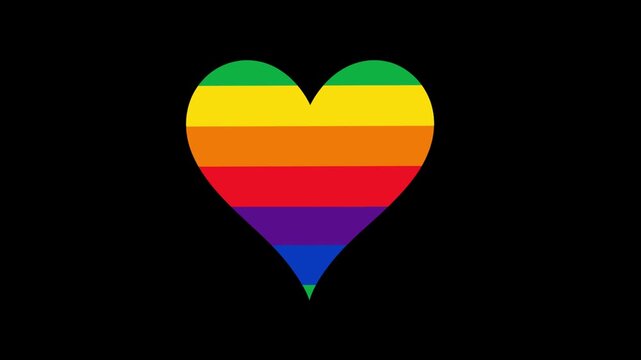 Love Is Love ❤️ Rainbow Heart Animation | Pride Month Background
