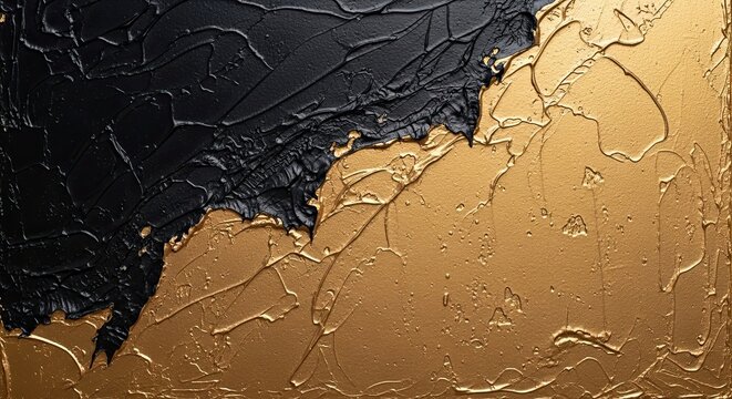 Luxury gold textures black and gold abstract painted background