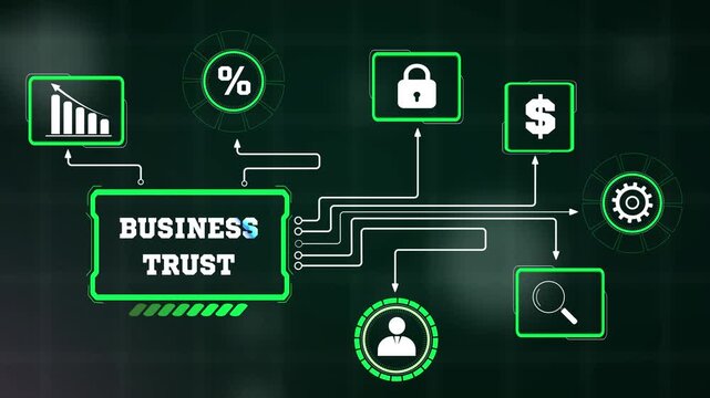 Business trust validation parameters tracked on advanced technology interface systems, perfect for customer relationship management promos and brand loyalty reviews