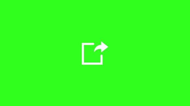 Social Media Share Icon Loop Animation 