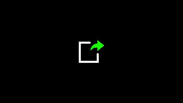 Social Media Share Icon Loop Animation 