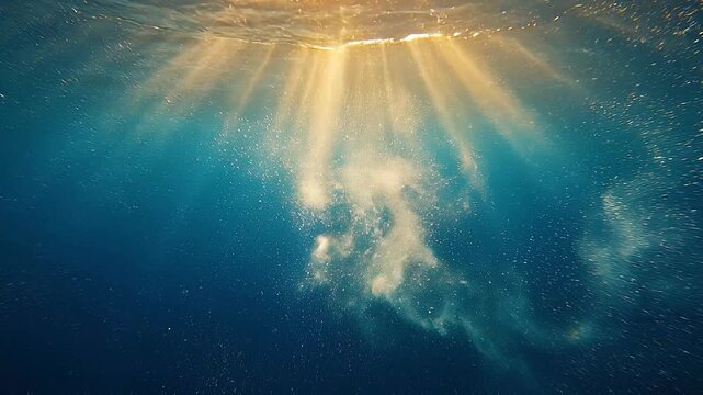 Sunlight Filtering Through Water