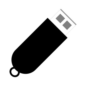 USB Pendrive Icon Vector Illustration