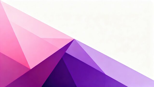 Geometric abstract pattern with pink and purple triangles