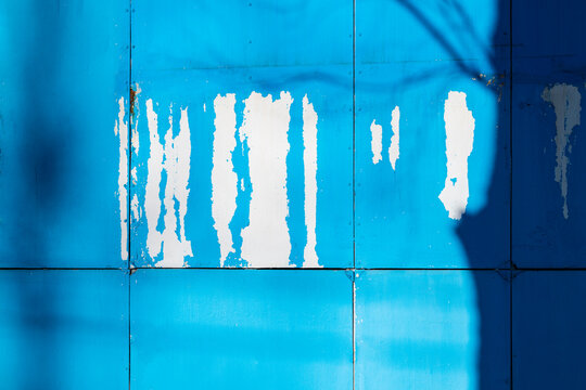 Texture old blue wall