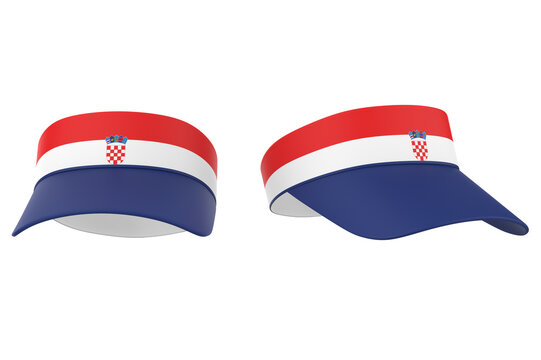 sports visor caps isolated on white background, lightweight outdoor headwear design suitable for sports, events, fashion, branding. 3d illustration