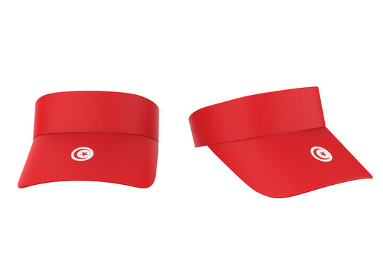 sports visor caps isolated on white background, lightweight outdoor headwear design suitable for sports, events, fashion, branding. 3d illustration