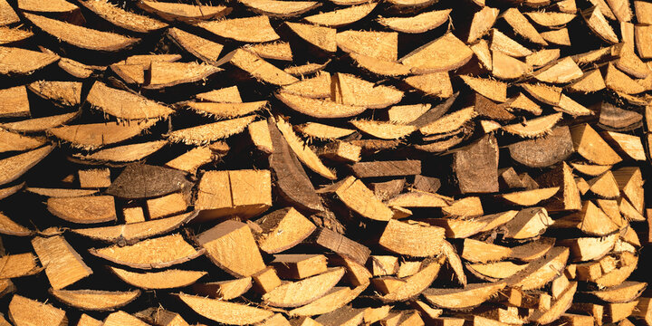 Texture stacked firewood