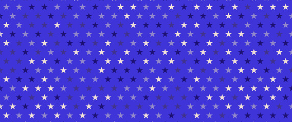 Vibrant blue seamless pattern with white and dark star constellation design © Muhammad Foysal