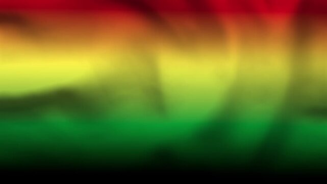 A smooth, abstract gradient background transitioning from deep red through warm yellow to green and black. Symbolizing unity and freedom.