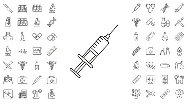Medical Syringe Needle Injection Tool.