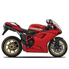 Naklejka premium Italian motorsport vector image for t-shirt | Italienisches Motorsport-Vektorbild für T-Shirt