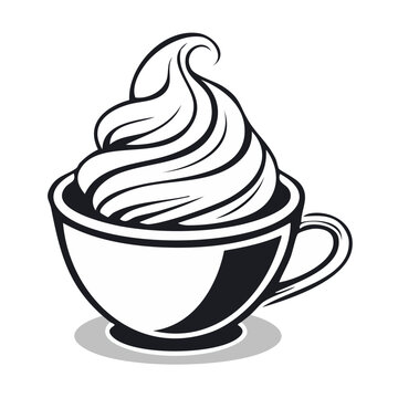 Minimalist basketball line art icon