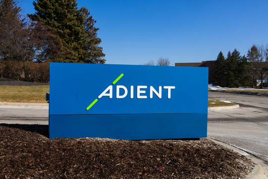 Adient company sign with logo outdoors