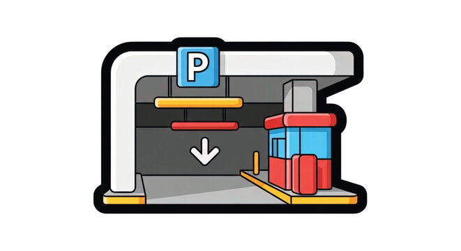 Parking Meter Payment Machine Station.