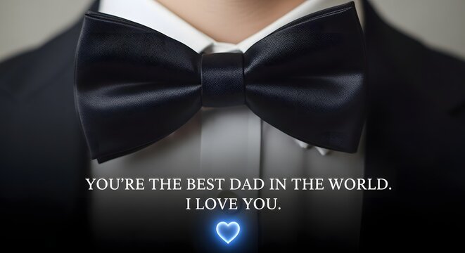 bow tie shirt with best dad text