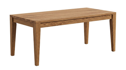 Fototapeta premium Rustic wooden dining table with natural texture furniture interior minimalist furnished workspace craftsmanship hardwood diningtable as transparent PNG