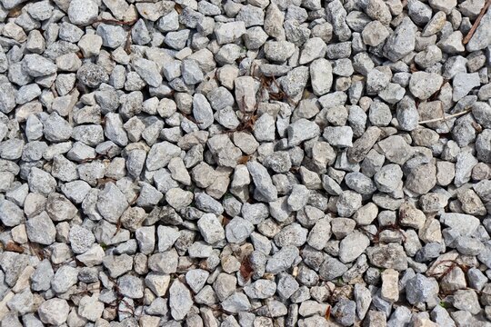 A close view of the stones and rocks on the ground.