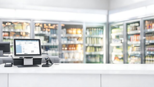 Retail store checkout counter