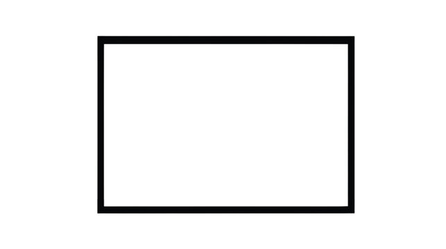 Border design consisting of a thick black rectangular stroke offers a versatile container for text and imagery.