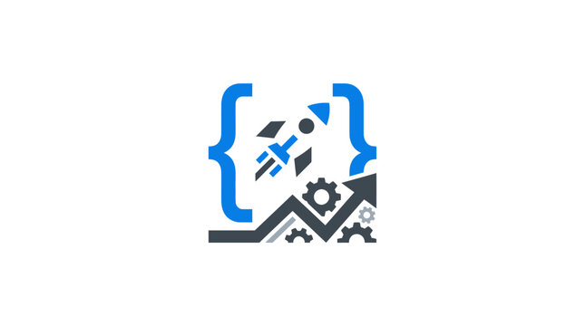 Code Bracket Programming Symbol Design.