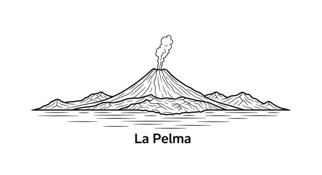Volcano La Pelma Eruption Mountain.