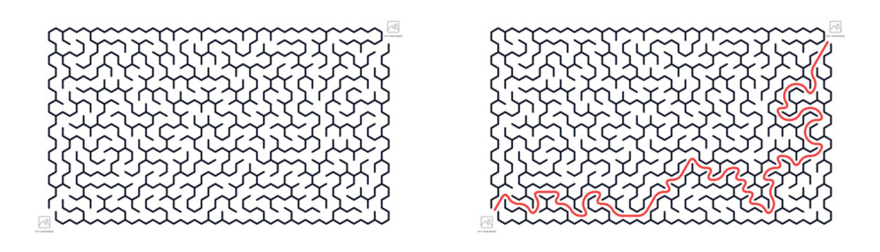 Holiday maze activity printable