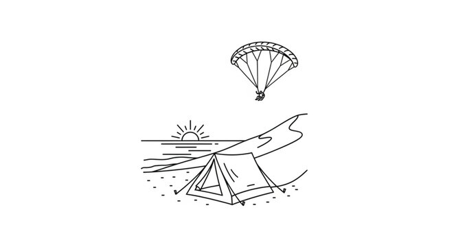 Person Paragliding in the Air Freely.