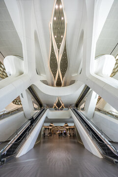Riyadh Metro KAFD King Abdullah Financial District Station by Zaha Hadid Architects in Saudi Arabia