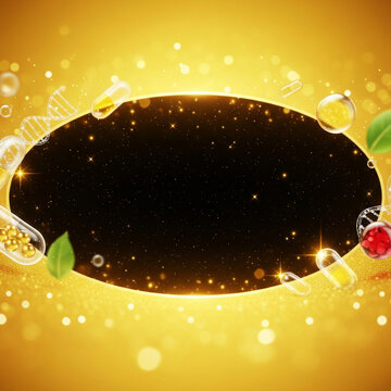 vector illustration of an abstract background vitamin k2 + d3 supplement
