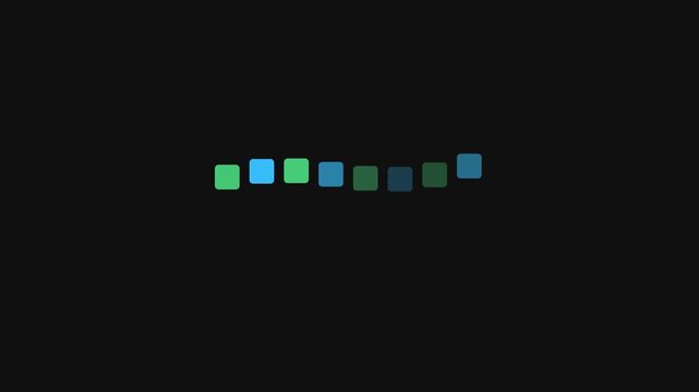 Stepped Progress Blocks Abstract Loading Animation