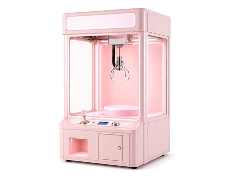 Pink claw machine game for kids and adults