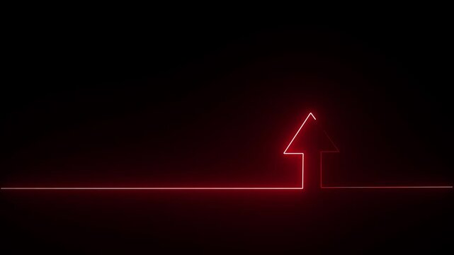 Glowing saber rectangle neon frame black background animation . Seamless Loop, Neon abstract rectangle and circle shape line animation holiday. green . 4 k video
