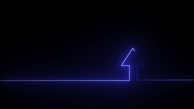 Glowing saber rectangle neon frame black background animation . Seamless Loop, Neon abstract rectangle and circle shape line animation holiday. green . 4 k video