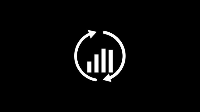Mail email message sending envelope icon animation.4 k video